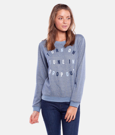 TUNE IN PULLOVER CHAMBRAY