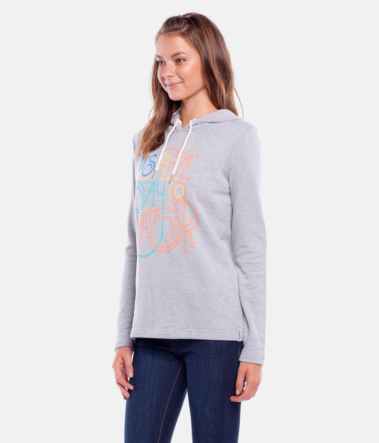 WANDERLUST HOODY  GREY MARLE