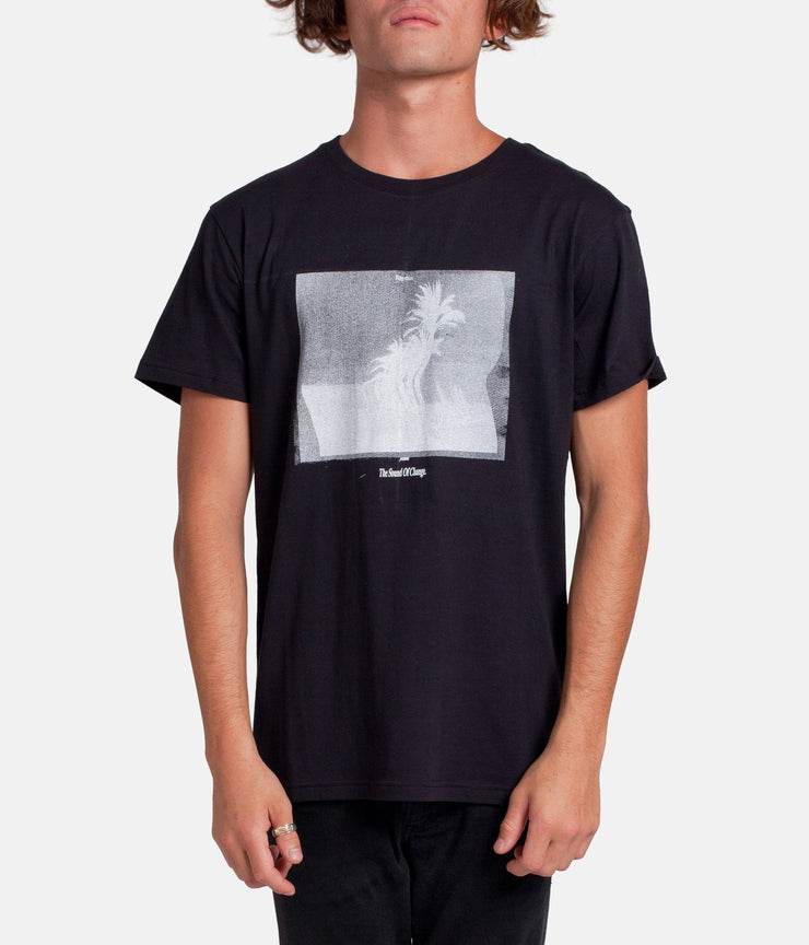 WARPED PALM T-SHIRT BLACK
