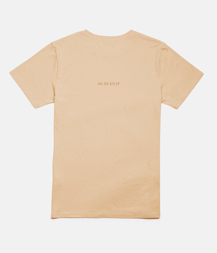 RHYTHM BASE T-SHIRT DUSTY PEACH BACK