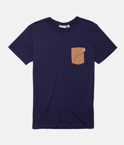 BASIC T-SHIRT NAVY / TAN
