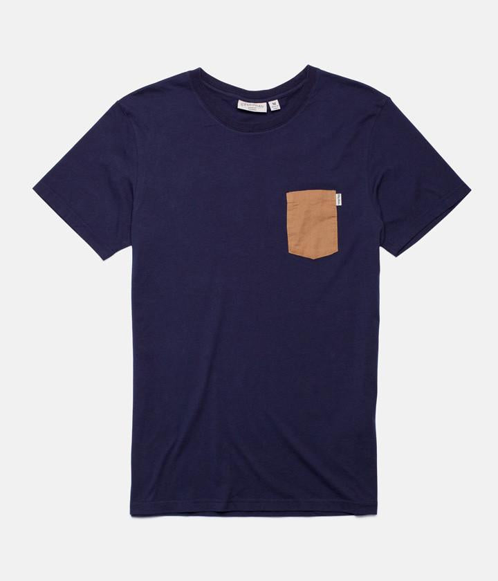 BASIC T-SHIRT NAVY / TAN