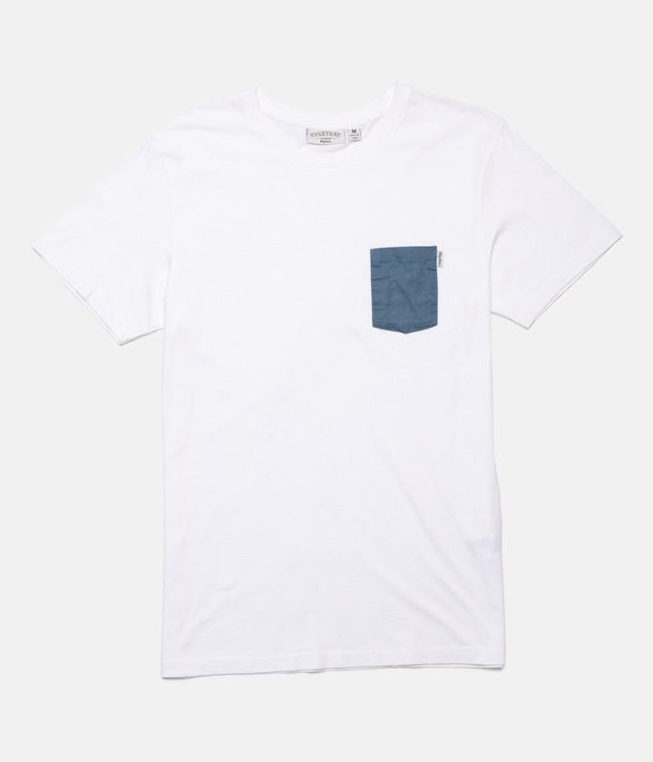 BASIC T-SHIRT WHITE / TEAL