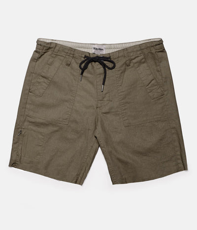 LINEN BUNKER WALKSHORT OLIVE