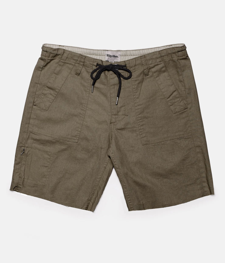 LINEN BUNKER WALKSHORT OLIVE