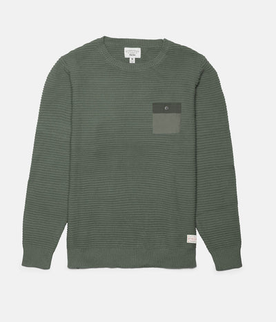 Rhythm Bunker Knit Olive Front