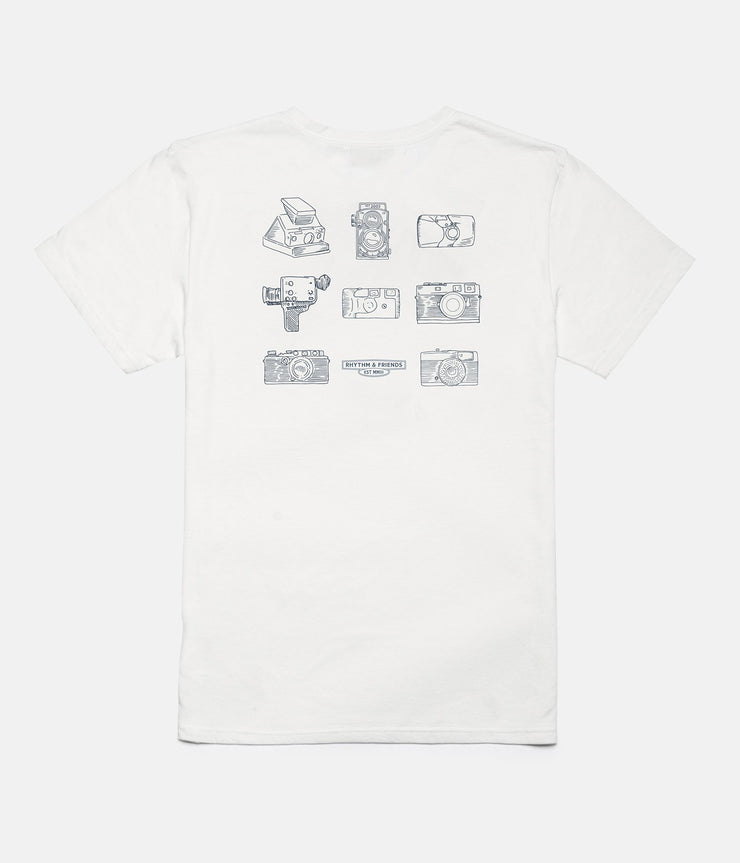 RHYTHM CAMERA COLLECTOR T-SHIRT WHITE BACK