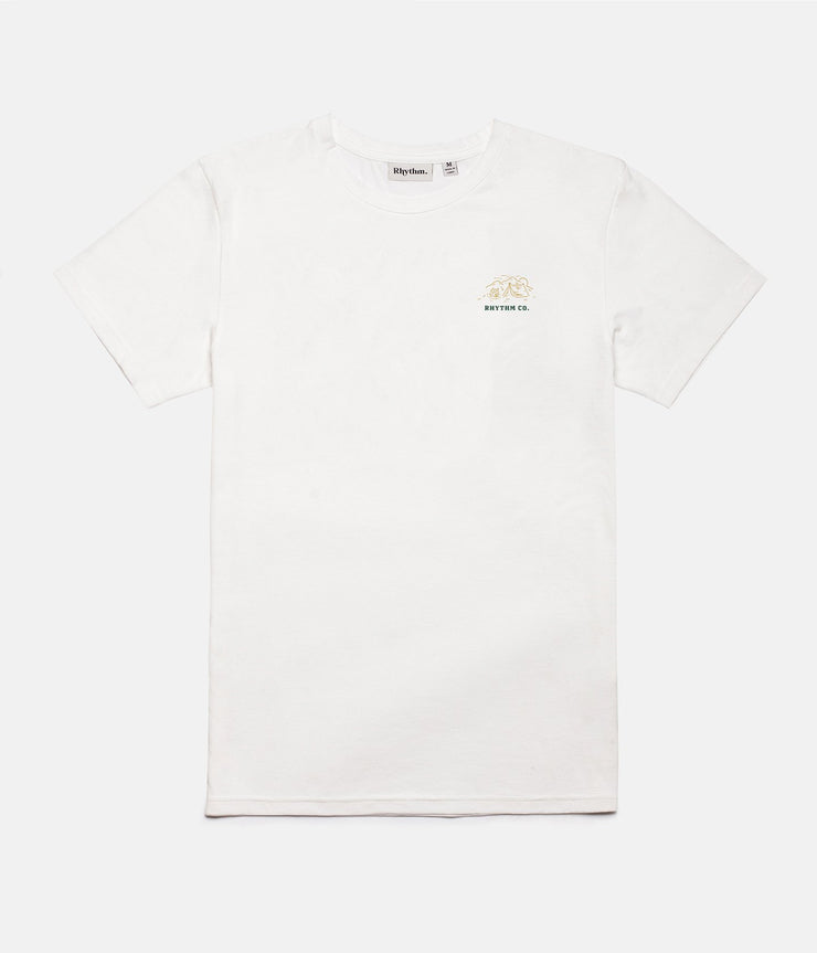 RHYTHM CAMPER T-SHIRT WHITE FRONT