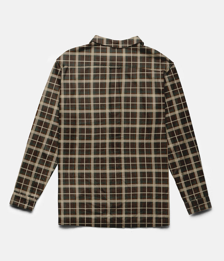 RHYTHM CARPENTER LS SHIRT CHOCOLATE BACK