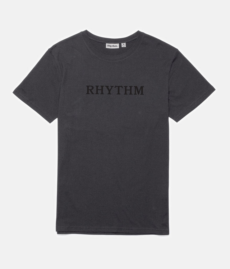 RHYTHM CLASSIC T-SHIRT CHARCOAL BACK