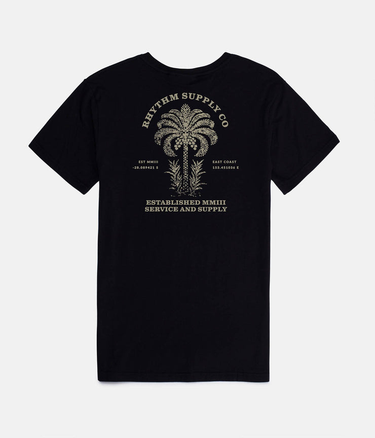 DESERT PALM T-SHIRT OLD BLACK
