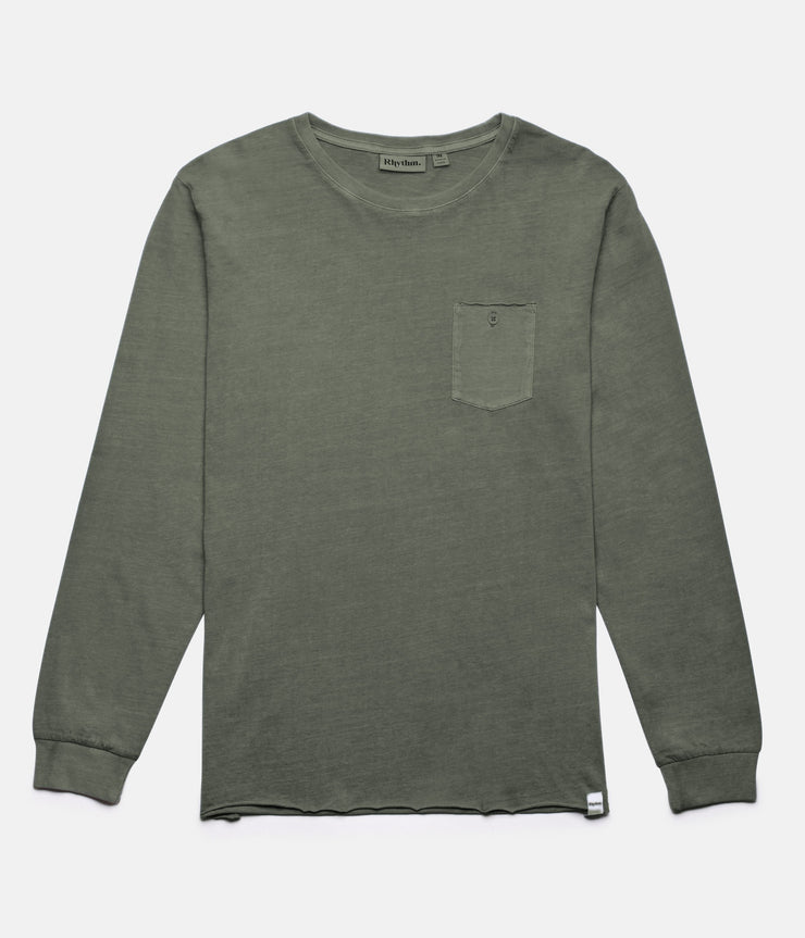 EVERDAY WASH LS T-SHIRT OLIVE