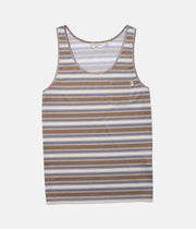EVERYDAY STRIPE SINGLET DUSTED OLIVE