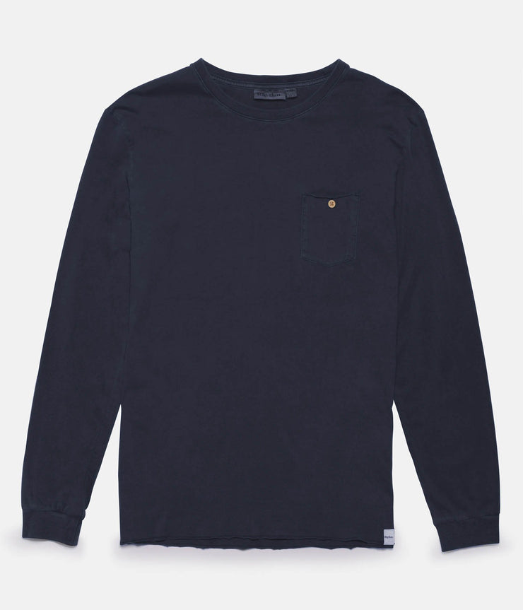 EVERYDAY WASH LS T-SHIRT DUSTED NAVY