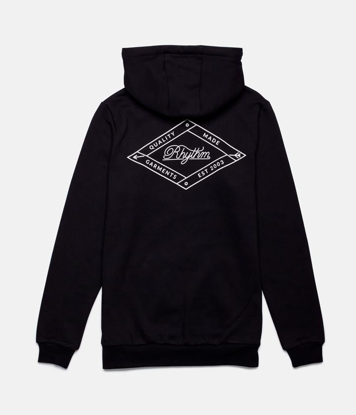 LABEL HOOD BLACK