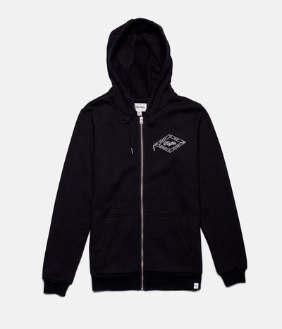 LABEL HOOD BLACK