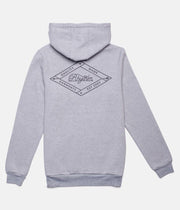 LABEL HOOD GREY MARLE