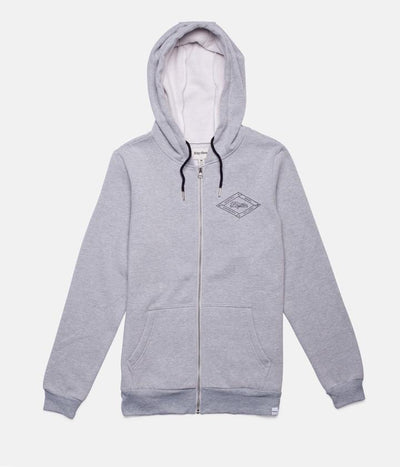 LABEL HOOD GREY MARLE