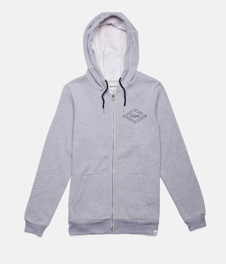 LABEL HOOD GREY MARLE