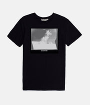 WARPED PALM T-SHIRT BLACK