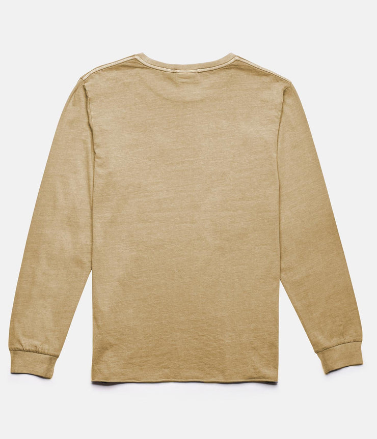 EVERYDAY WASH LS T-SHIRT WASHED ALMOND