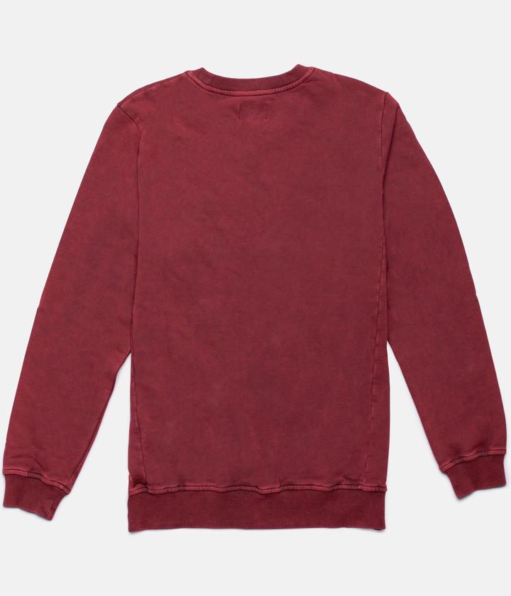 WASHED OUT PULLOVER VINTAGE RED