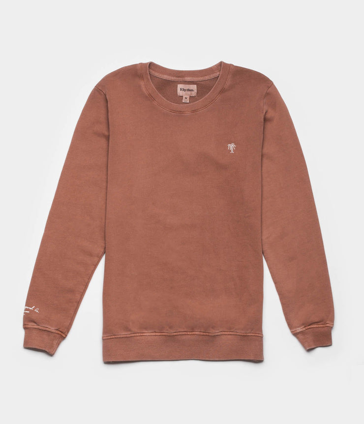 WASHED OUT PULLOVER DUSTED CLAY