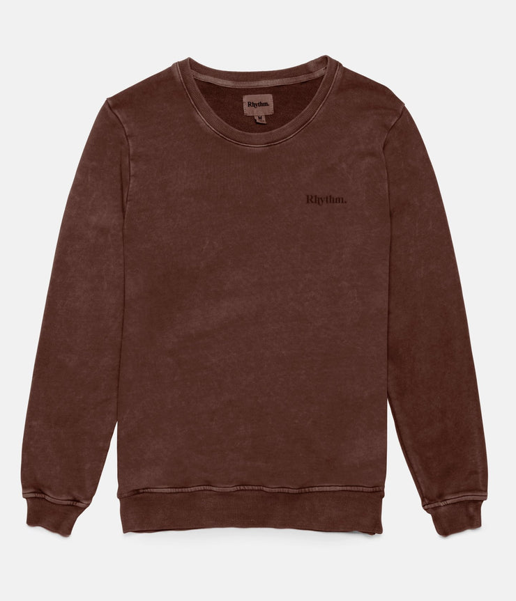 WASHED OUT PULLOVER DUSTED HENNA